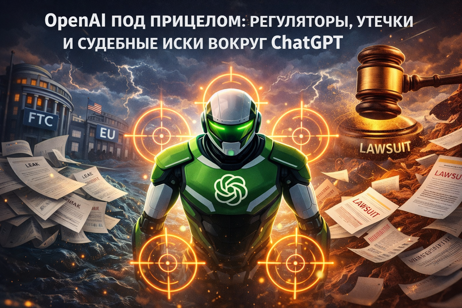 OpenAI под прицелом: регуляторы, утечки и судебные иски вокруг ChatGPT