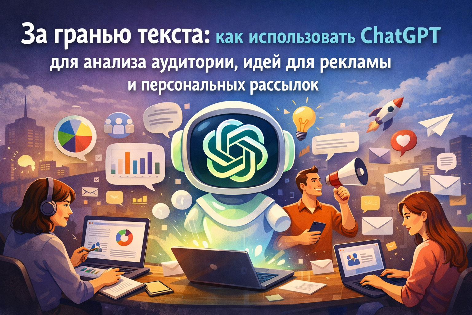 За гранью текста: как использовать ChatGPT для анализа аудитории, идей для рекламы и персональных рассылок