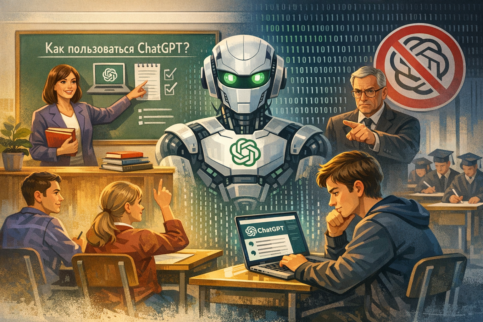 Опасный помощник: как школам и вузам работать с ChatGPT, не запрещая его - инструкция по адаптации