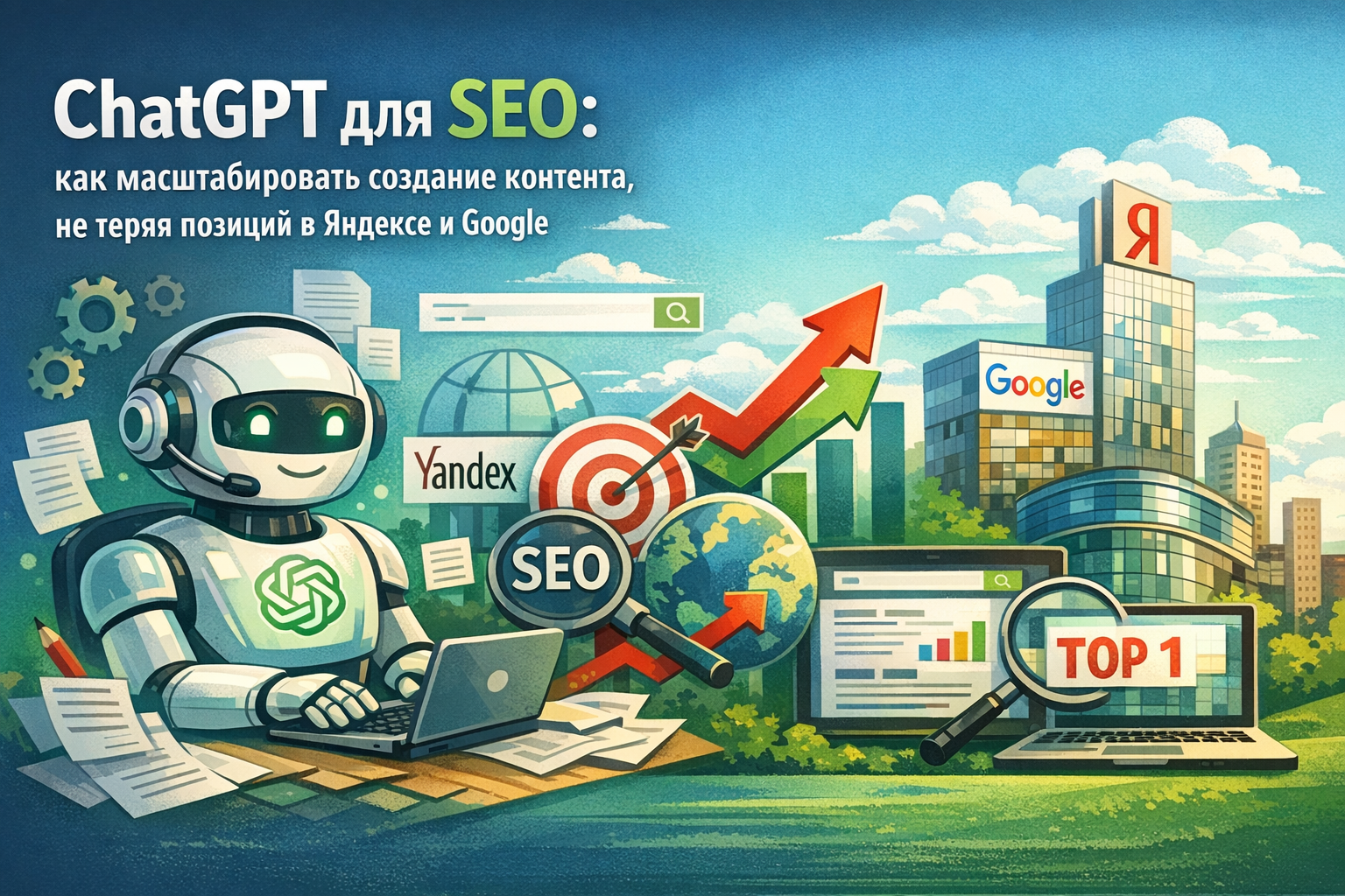 ChatGPT для SEO: как масштабировать создание контента, не теряя позиций в Яндексе и Google